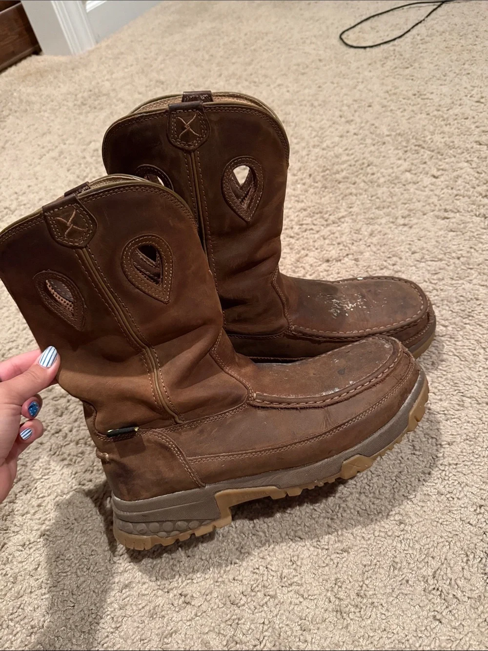 Brown Leather Work Boots